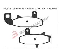 EBC Brakes FA147R Plaquettes de frein