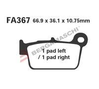 Ebc Fa-r Series Fa367r Sintered Brake Pads Noir
