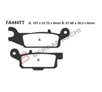 Ebc Fa-r Series Fa444r Sintered Brake Pads Noir