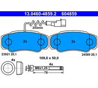 PLAQUETTES DE FREIN NISSAN T. CABSTAR 2.5-3.0 DCI 06- AVEC CAPTEUR