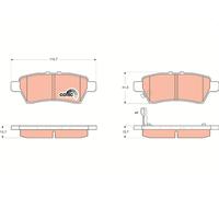 PLAQUETTES DE FREIN NISSAN T. PATHFINDER 05-/NAVARA 05-