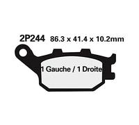 plaquettes de frein nissin 2p-244ns semi-métallique