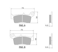 PLAQUETTES DE FREIN NISSIN A0170 PREMIUM SEMI-METALLIC 2P 219NS POUR GAZ FANTIC