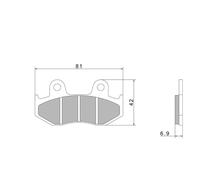 PLAQUETTES DE FREIN NISSIN A0210 PREMIUM SEMI-METALLIC 2P 223NS POUR HONDA NE...