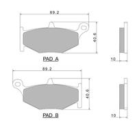Nissin Plaquettes De Frein A0950 2p-319ns 225106047