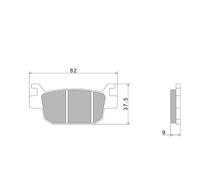 PLAQUETTES DE FREIN NISSIN A1020 PREMIUM 2P 334NS POUR BENELLI 302R TRK LEONCINO
