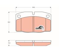 PLAQUETTES DE FREIN OPEL P. ASCONA/CORSA/CADETTE/VECTRA 75-95