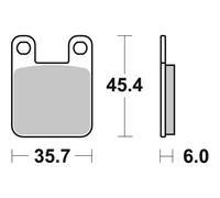 Kit de plaquettes de frein, frein à disque BREMBO 07BB1205