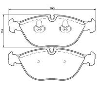 Brembo Plaquettes de frein P 06 019 pour BMW, Mercedes-Benz, Rolls-Royce, Audi, VW