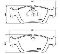 Plaquettes de frein P 06 024 BREMBO pour BMW ALPINA WIESMANN BENTLEY