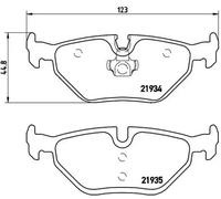 Plaquettes de frein P 06 025 BREMBO pour BMW ROVER MG ALPINA WIESMANN