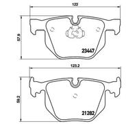 Plaquettes de frein P 06 029 BREMBO pour BMW 7