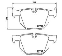 Plaquettes de frein P 06 033 BREMBO pour BMW 5 5 Touring 6 Décapotable 6