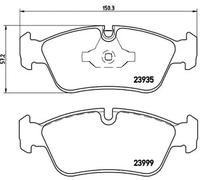 Jeu de plaquettes de frein BREMBO P 06 035, avant
