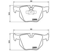 Brembo Plaquettes de frein arrière P06039