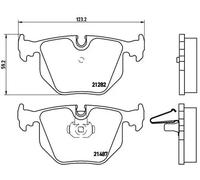 Brembo Plaquettes de frein P06044 Arrière
