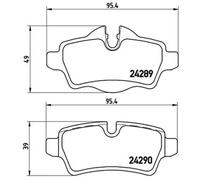 Plaquettes de frein P 06 052 BREMBO pour MINI MINI Décapotable MINI MINI Coupé