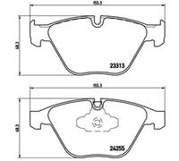 Plaquettes de frein P 06 055 BREMBO pour BMW X1 3 Touring 3 Coupé 3