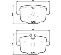 Brembo P06061 Plaquettes de Frein Arrière