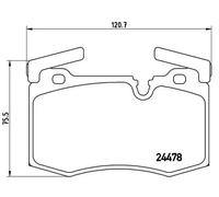 Plaquettes de frein P 06 068 BREMBO pour MINI MINI Coupé MINI Décapotable MINI