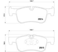Plaquettes de frein P 06 078X BREMBO pour BMW 1 2 Coupé 2 Décapotable