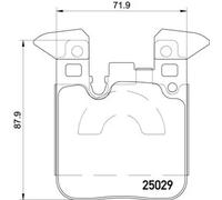Plaquettes de frein P 06 087 BREMBO pour BMW 1 3 3 Touring 2 Coupé 4 Décapotable
