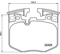 Plaquettes de frein P 06 099 BREMBO pour BMW TOYOTA ALPINA