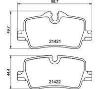 Plaquettes de frein P 06 113 BREMBO pour BMW 3 3 Touring 4 Coupé 4 Gran Coupe