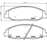 BREMBO P 09 016 Plaquettes de frein