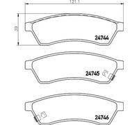 Plaquettes de frein P 10 060 BREMBO pour CHEVROLET EPICA