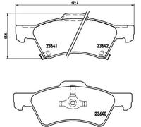 Plaquettes de frein P 11 015 BREMBO pour CHRYSLER DODGE