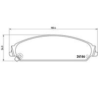 Plaquettes de frein P 11 017 BREMBO pour LANCIA CHRYSLER DODGE