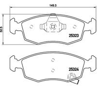 Plaquettes de Frein Kit Arrière DR 5 1.6 1.8 1.9 2.0 Essence Gpl Diesel 2011