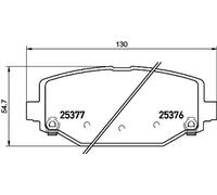 Plaquettes de frein P 11 032 BREMBO pour FIAT LANCIA VW DODGE CHRYSLER