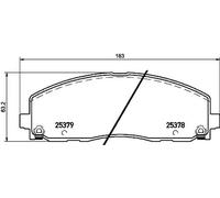 Plaquettes de frein P 11 035 BREMBO pour FIAT LANCIA VW CHRYSLER DODGE JEEP