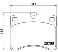 Plaquettes de frein P 16 003 BREMBO pour PIAGGIO DAIHATSU