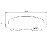 Plaquettes de frein P 18 001 BREMBO pour JEEP DODGE MITSUBISHI CHRYSLER