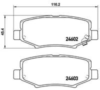 Plaquettes de frein P 18 024 BREMBO pour JEEP DODGE TATA