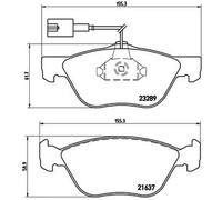 Brembo P23077 Plaquettes de Frein Avant