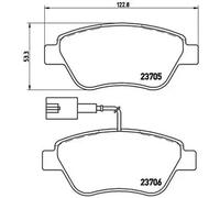 Plaquettes de frein P 23 085 BREMBO pour ALFA ROMEO FIAT LANCIA