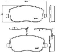 Plaquettes de frein P 23 090 BREMBO pour CITROËN PEUGEOT FIAT LANCIA