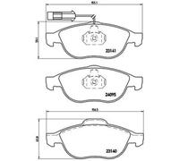 Plaquettes de frein P 23 114 BREMBO pour LANCIA ALFA ROMEO