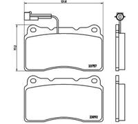 Plaquettes de frein P 23 115 BREMBO pour ALFA ROMEO MASERATI LANCIA