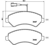 Plaquettes de frein P 23 136 BREMBO pour FIAT PEUGEOT CITROËN OPEL