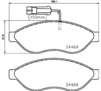 Plaquettes de frein P 23 143 BREMBO pour FIAT PEUGEOT CITROËN OPEL