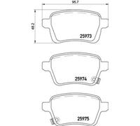 Brembo Plaquette de frein P 23 156