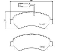 Plaquettes de frein P 23 161 BREMBO pour FIAT CITROËN PEUGEOT OPEL
