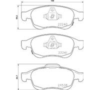 Plaquettes de frein P 23 165X BREMBO pour JEEP FIAT
