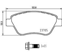 Plaquettes de frein P 23 169 BREMBO pour FIAT DOBLO Camionnette/Monospace