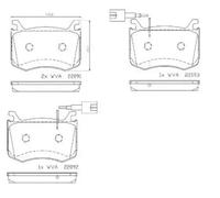 BREMBO - Jeu de 4 plaquettes de frein P 23 183 - Réf. 1395278